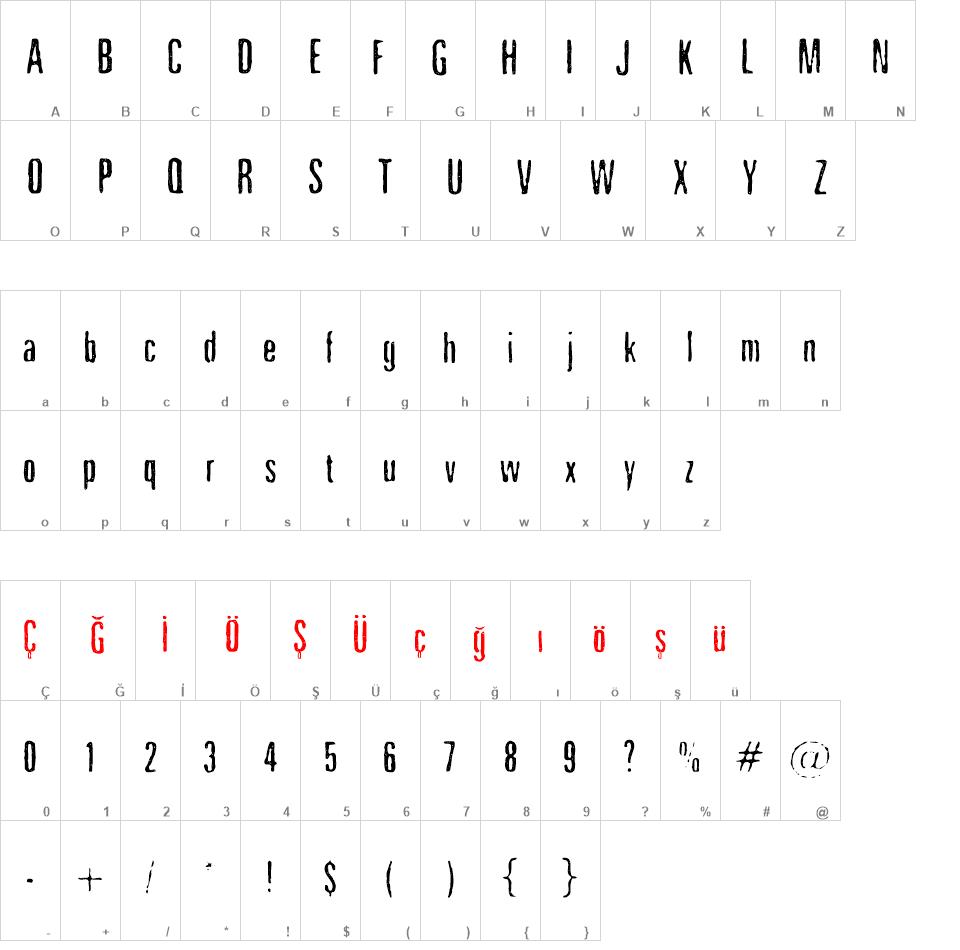 Nicotine Stains font